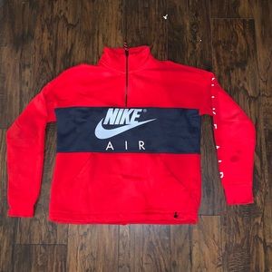 NIKE AIR HALF ZIP SWEATER SZ L
